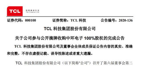 125億元收購塵埃落定，TCL科技完成對中環集團100%股權及技術交付